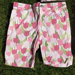 Haut Gymboree Bright Tulip Pour Fille - Taille 4 (4T), Blanc Et Rose, Occasion Très Bon État